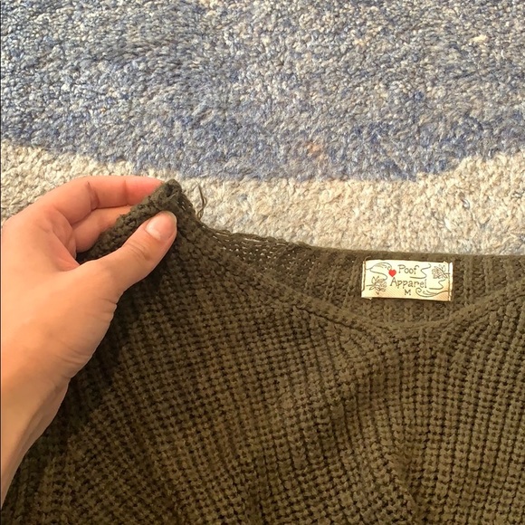 Army Green Sweater - Picture 3 of 3